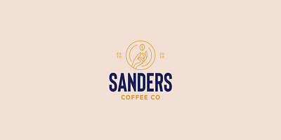 Sanders Coffee Co brand identity branding coffee coffee bag cold brew drink graphic design logo logotype packaging restaurant roastery