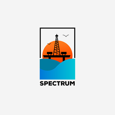 spectrum logo blue branding design flat graphicdesign icon illustration logo logo design logodesign logos logotype minimal vector