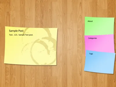 Blog Design Idea boards notes post it wood