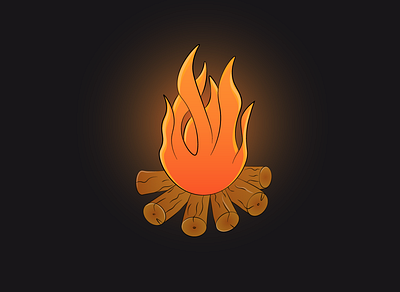 Fire artwork creative design digital painting digitalart graphic design icon illustration vector vectorart