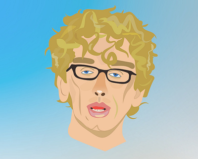 Andy Dick adobe illustrator andy dick design digital portrait face flat illustration illustrator minimalism portrait portrait illustration vector