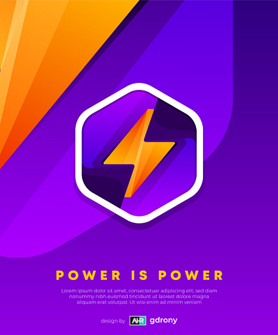 Colorful Power Logo colorful electric gdrony icon design logo design logo vector