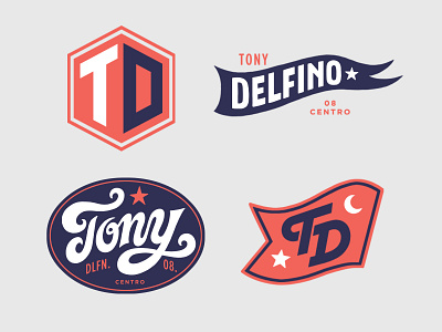 Tony Delfino branding branding hand lettering logo print typography