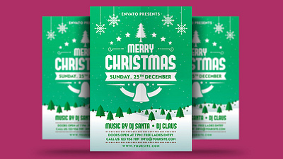 Christmas Party Flyer celebration christmas christmas bash christmas festival christmas flyer christmas night christmas party club dribbbleweeklywarmup event festival flyer holiday invitation merry christmas new year new year flyer new year party new year poster party