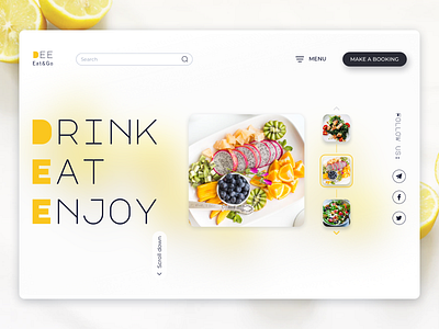 Food Cafe Landing booking cafe design food food and drink foodservice landing landingpage popular site style ui ui design uiux web