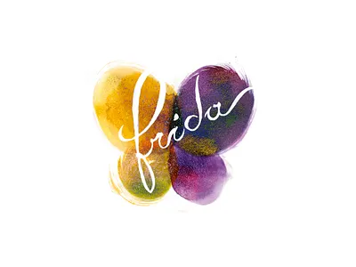 Logotype Frida branding butterfly colors ethnic feelings identity jewelry joy logo mark poetry