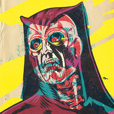 Nite Owl drawing illustration portrait texture watchmen