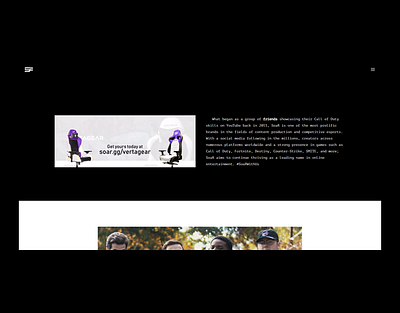 SOAR Gaming Homepage black clean design graphicdesign minimal web