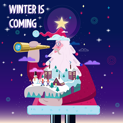 Winter is Coming design illustraion illustration illustration art vector