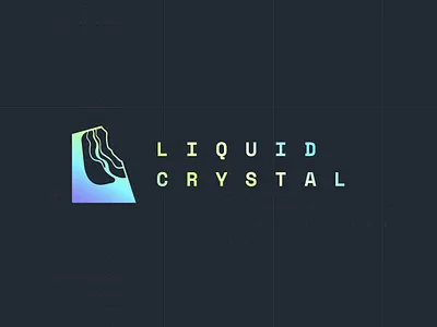 Liquid Crystal - Logo blockchain branding crystal development liquid logo