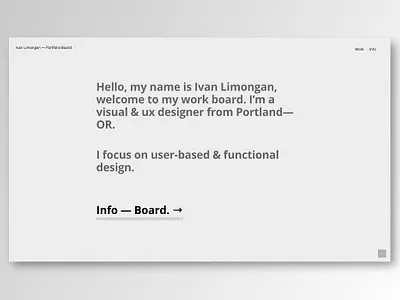 2014 Portfolio Landing Page app design minimal typography web