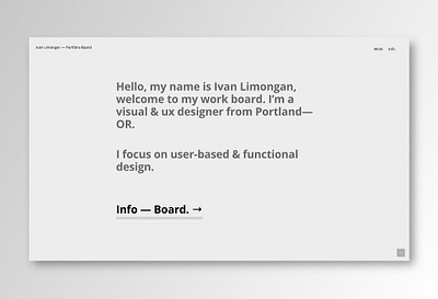 2014 Portfolio Landing Page app design minimal typography web