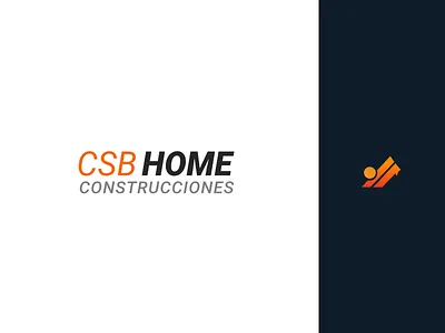 CSB HOME CONSTRUCCIONES LOGOTIPO app brand branding construction flatdesign icon logo logotype material design vector web website