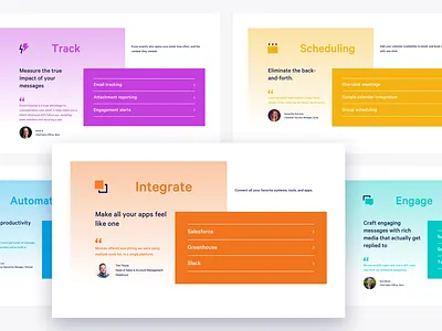 Mixmax Product Page app b2b brand brand identity branding icon illustration landing page modern saas saas app typography web design web designer website website design websites