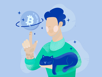 Cryptoworld cat character crypto world