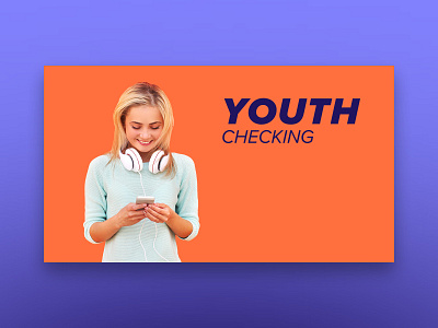 Youth Checking - Visual brand brand design brand identity branding bright clean colorful credit union idenity simple visual