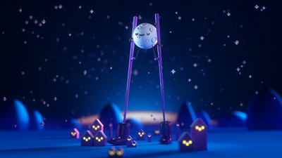 Fly Me To The Moon 3d character character design childbook design friends illustration kids moon