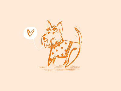 Sweater Winston - Warmup #12 design dog drawing dribbbleweeklywarmup illustration scottie scottish terrier sketch