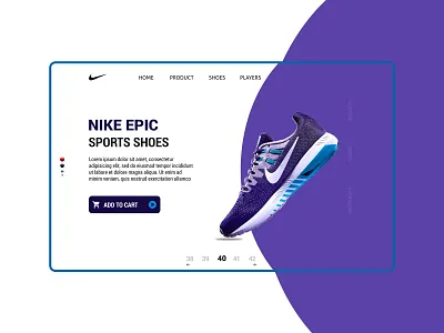 UI Header creative design design e commerce e commerce header header shoe ui sports shoe ui uidesign ux