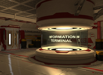 Main Hub 3d barrel boardgame card cardgame concept art crate digital 3d environment future futuristic game art hologram illustration sciencefiction scifi space