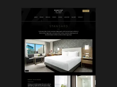 Rooms Page hotel booking hotel branding layout web design website concept website design
