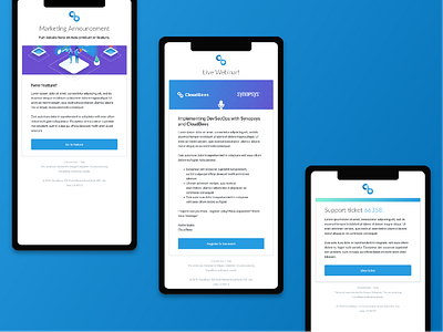 CloudBees Email Templates branding design email design mobile ui template ui