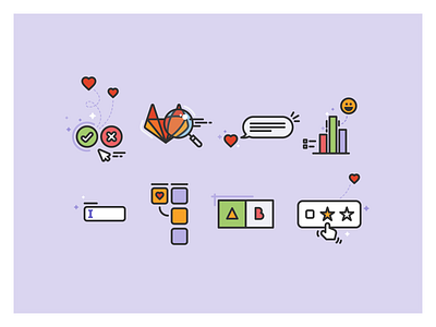 Research spots chart chat emoji gitlab heart illustration input magnifying glass research spot illustration tanuki testing usability ux