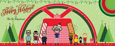 Holiday Banner Pt. 2 (I'm the one in the yellow visors.) character design design illustration kawaii sacredbred vector