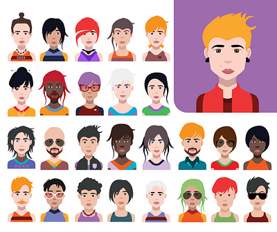 New avatar set avatar avatar icons avatars vectors