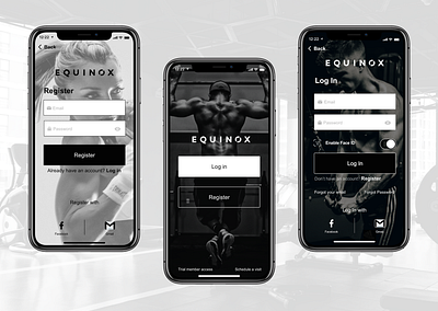 Register/LogIn Pages design ui ux