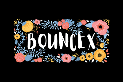 BounceX Floral Design design floral flowers flowers illustration graphic design illustraor illustration illustration art illustrations tee design