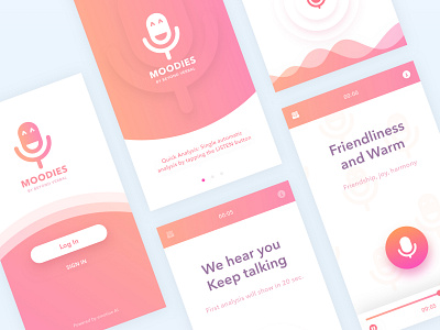 Emotion analytics app ai app clean color interface mobile mobile app design product redesign simple ui ux