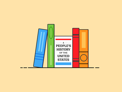 Books books educational howard zinn illustration school