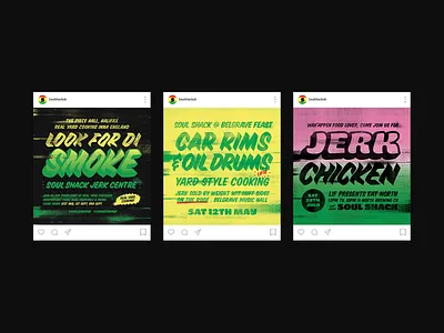 Event promotion - Soul Shack Street Food Branding branding food independent jamaica leeds restaurant start up street food turtle and hare visual identity