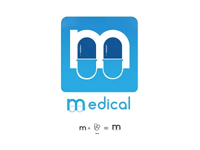 medical logo app app icon application blue icon logo logo design medicine sign simbol