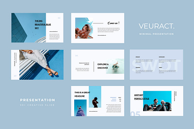 Veuract Minimal Presentation business clean company corporate identity modern powerpoint powerpoint template ppt pptx presentation presentation template template
