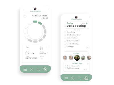 Wedding Planner App app design interface iudesign ui uidesigner userinterface ux uxdesign uxdesigner
