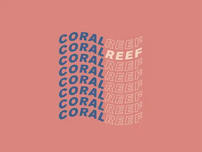Coral Reef~ branding color colorful design logo vector
