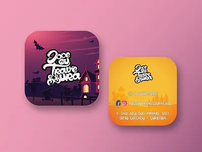 Doce ou Travessura - Business Card brand brand identity business business card design graphic design illustration illustrator logo vector