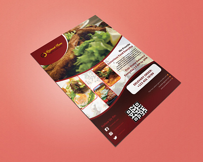 Restaurant Flyer brandidentity branding businesscard corporate design design flyer graphic hkrestaurant logo print