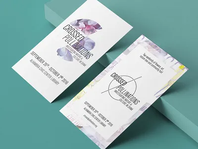 Crossed Pollinations | Business Cards art direction brand design brand designer brand identity brand identity design branding business card design color composition creative creative direction design exhibition design graphics layout logo logo design process typography