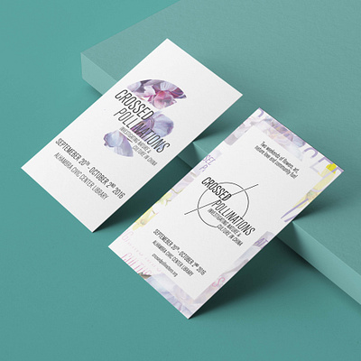 Crossed Pollinations | Business Cards art direction brand design brand designer brand identity brand identity design branding business card design color composition creative creative direction design exhibition design graphics layout logo logo design process typography