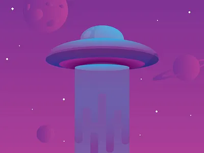 Space 🛸 illustration space spaceship vector