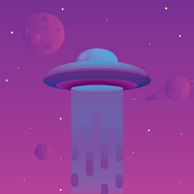 Space 🛸 illustration space spaceship vector