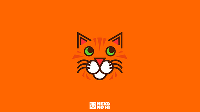 Neko No Hi Styleframe brand brand identity branding cat cats concept design feline identity design logo logomark logotype minimal minimalism minimalist minimalistic orange styleframe typography visual novel