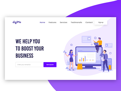 Digital Marketing Landing Page digital marketing ui ux