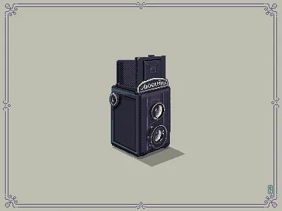 "Lubitel" 📷 medium format Soviet retro camera [pixel art] 8bit camera film game art illustration lubitel photo photography pixel pixel art retro sprite
