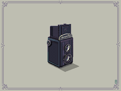 "Lubitel" 📷 medium format Soviet retro camera [pixel art] 8bit camera film game art illustration lubitel photo photography pixel pixel art retro sprite