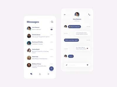 UI Message message app messages uidesign