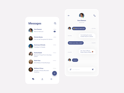 UI Message message app messages uidesign